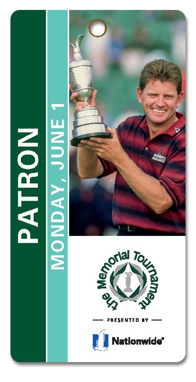Example of Patron Monday Practice Round Ticket