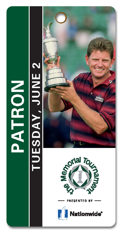 Example of Patron Tuesday Practice Round Ticket