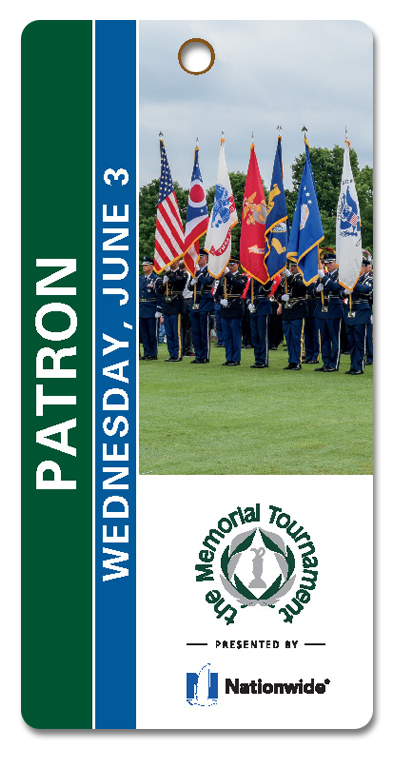 Example of Patron Wednesday Pro-Am Ticket