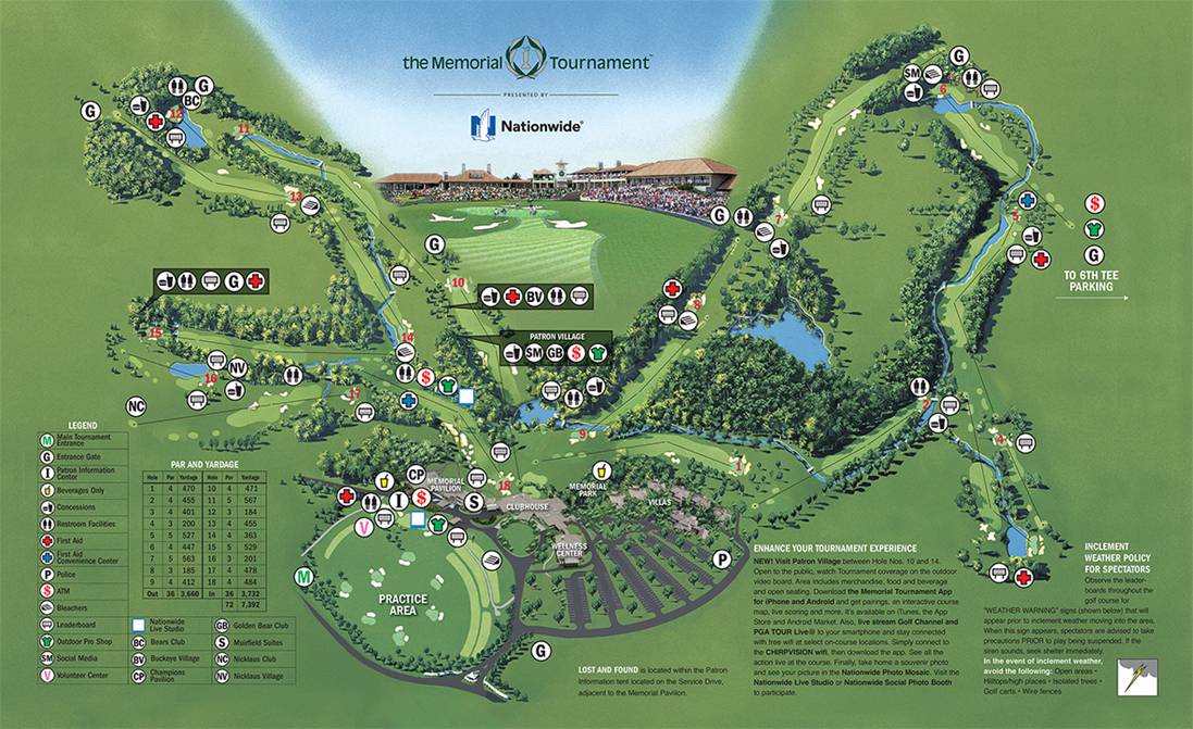 Course Map » the Memorial Tournament